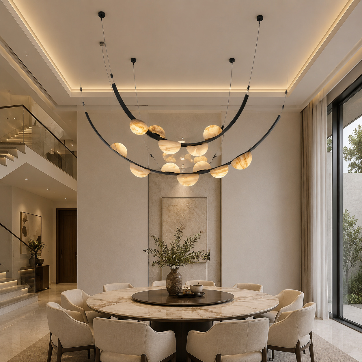 Moonlight Alabaster Pendant Light
