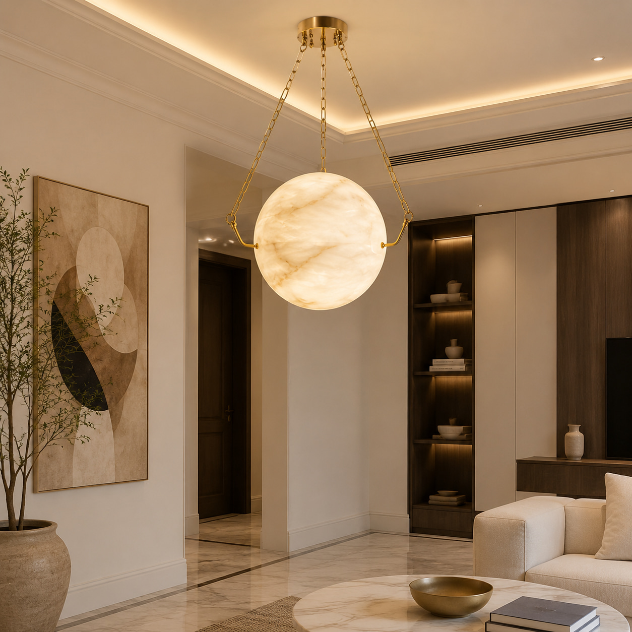 Stellar Alabaster Pendant Light