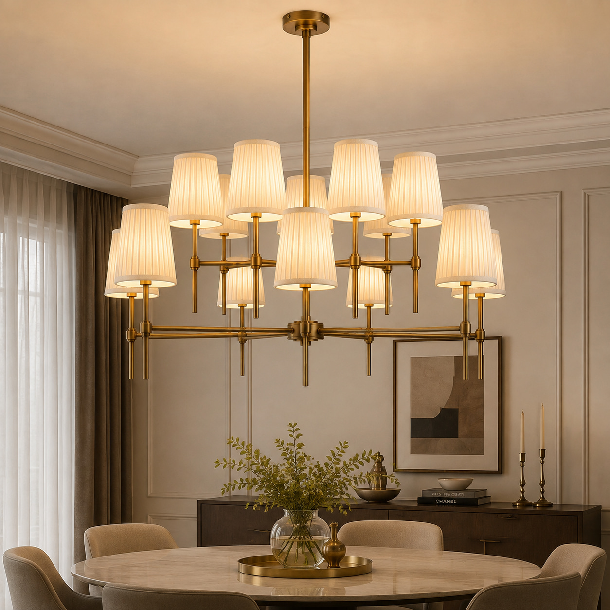 Gilded Harmony Chandelier