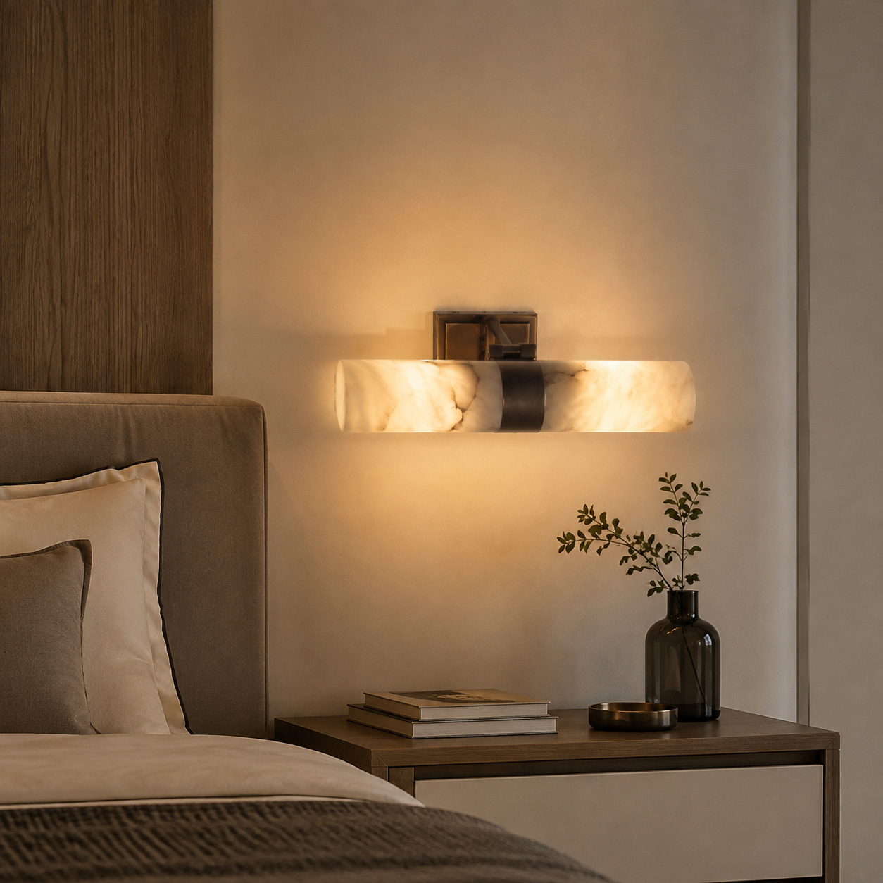 Jade Alabaster Wall Light