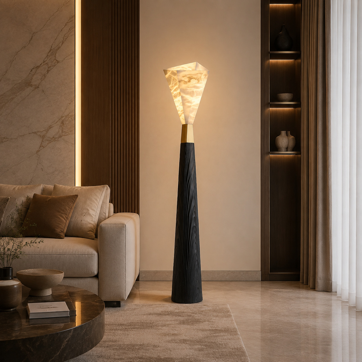 Marble Mirage Floor Lamp