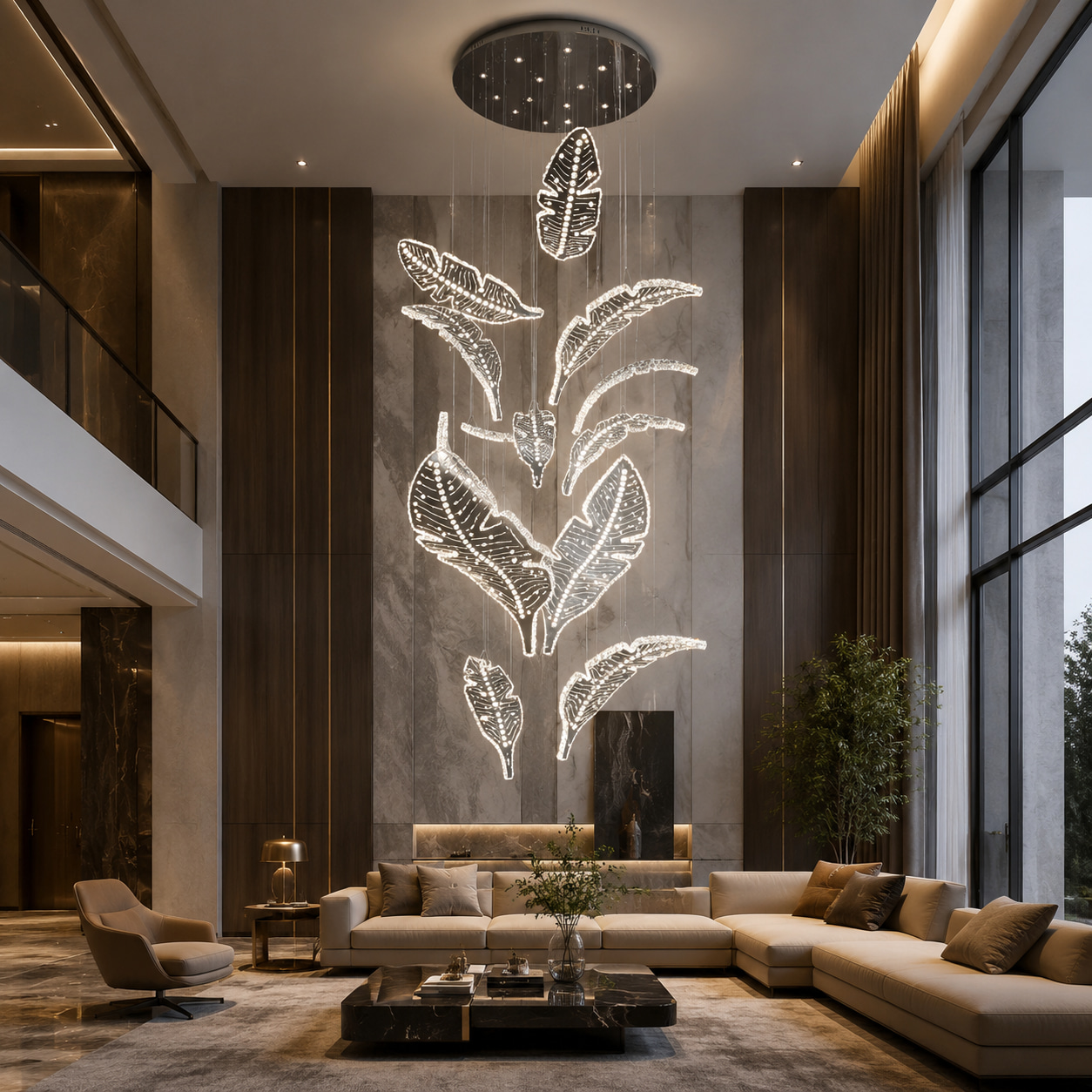 Crystal Butterfly Pendant Light