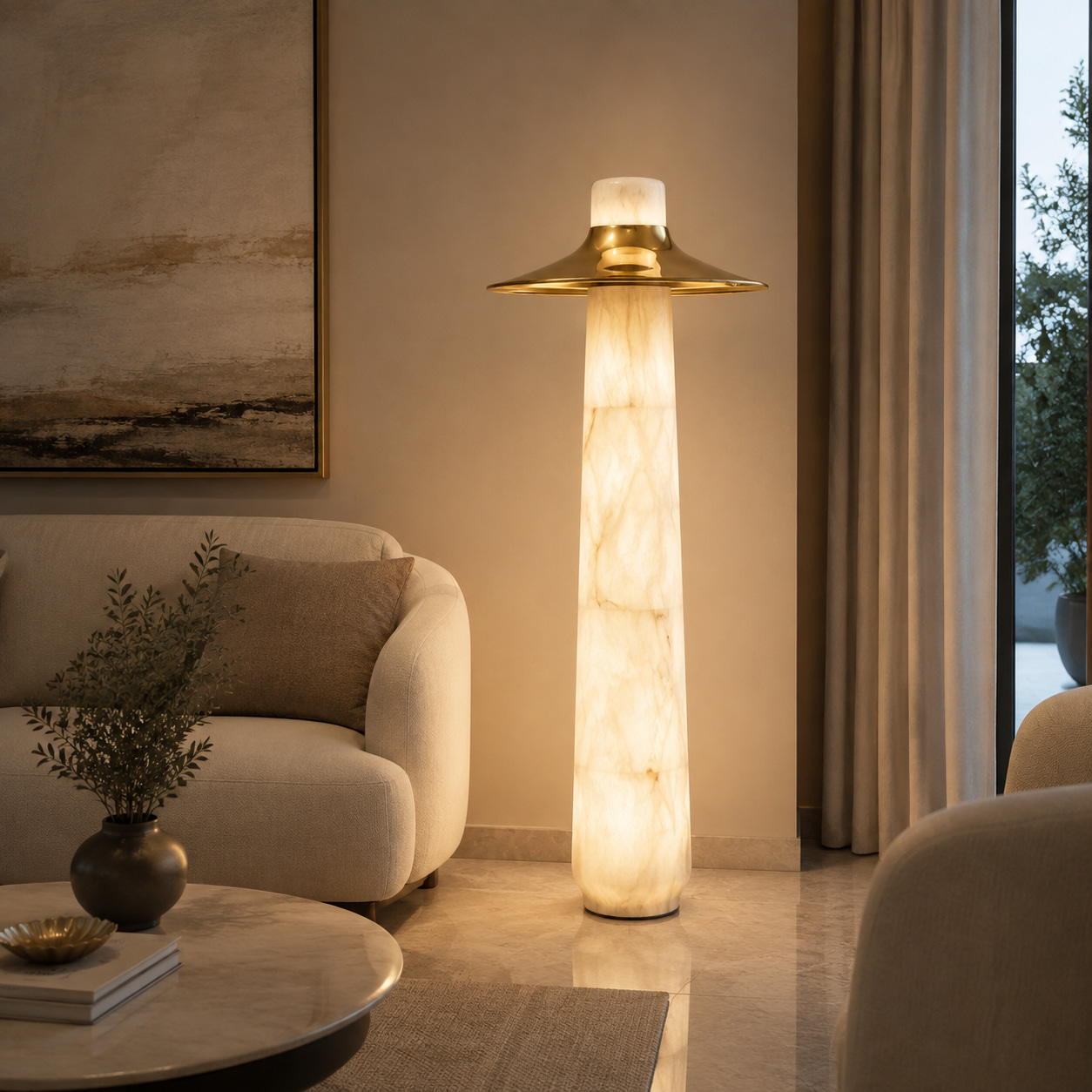 Cloud Stone Floor Lamp