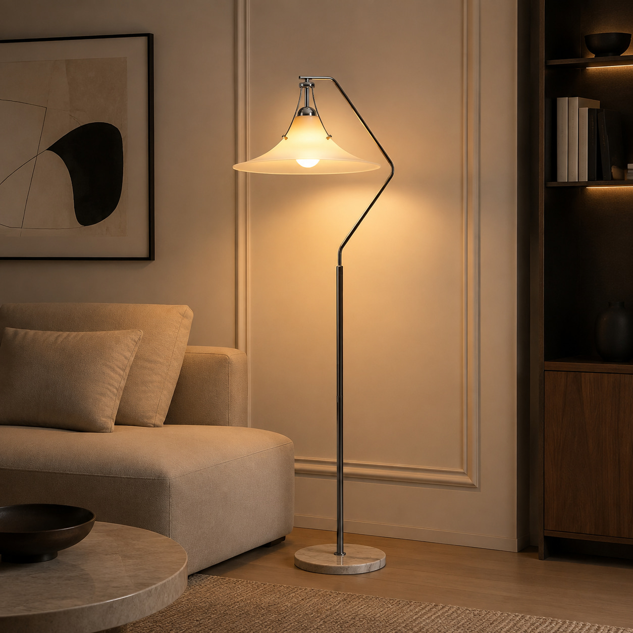 Geometric Arch Floor Lamp
