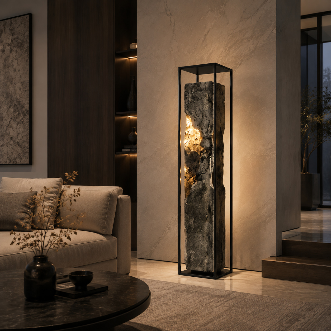 Stone Glow Floor Lamp