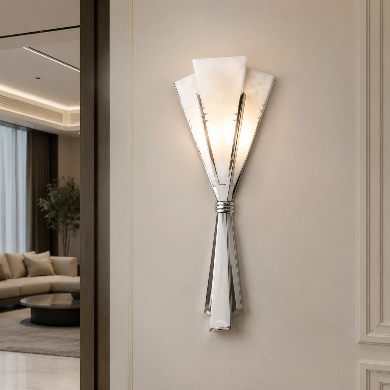 Geometric Marble Wall Lamp