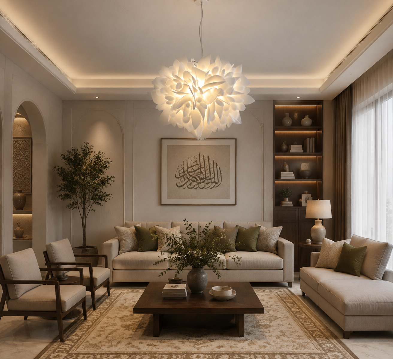 Petal Sculptural Pendant Lamp