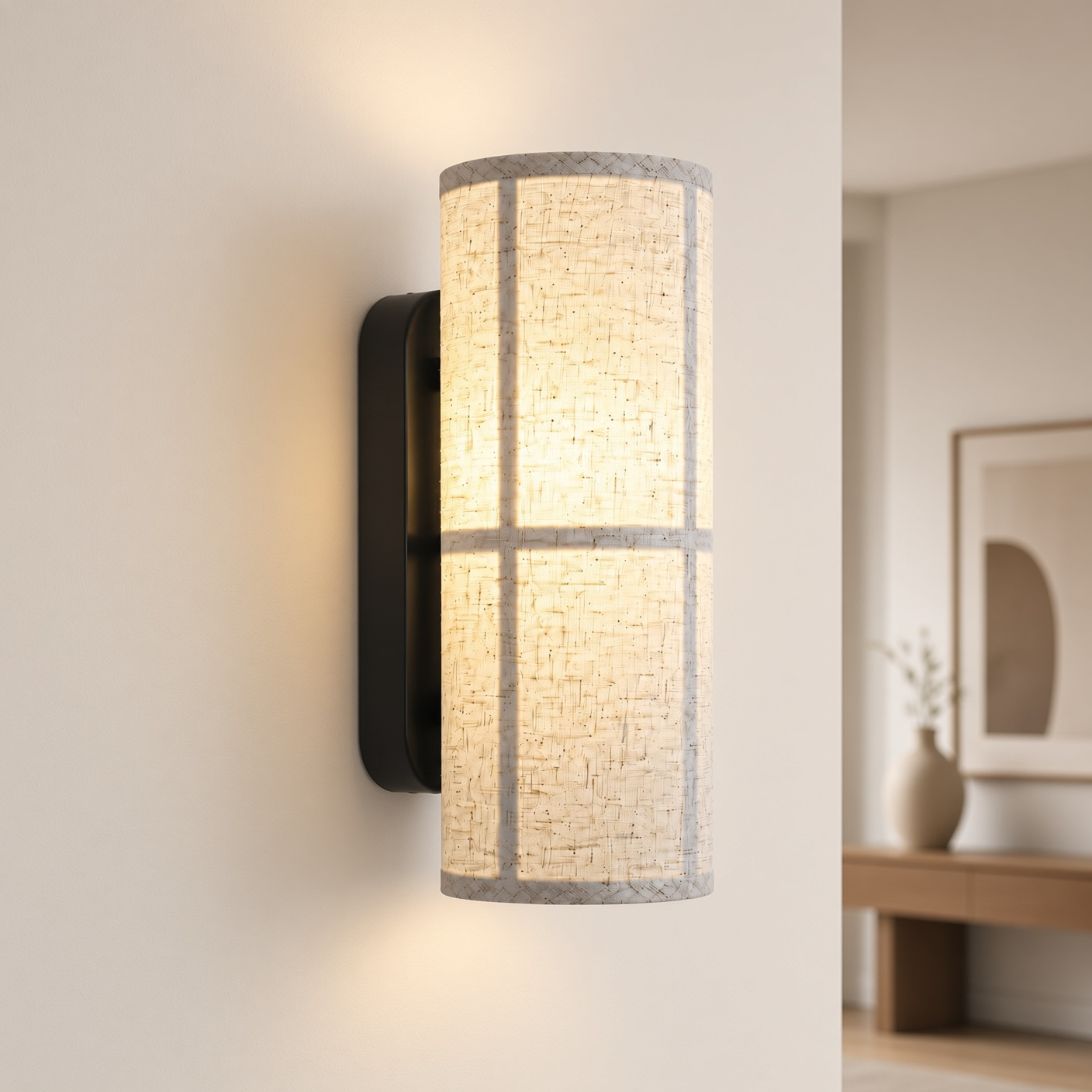 Textured Cylinder Wall Sconce